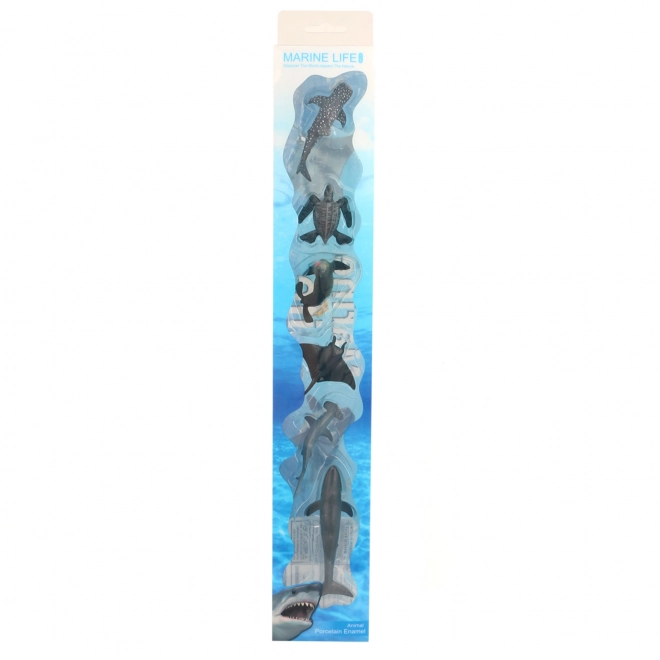 Set van zeedieren in een doos 6 stuks