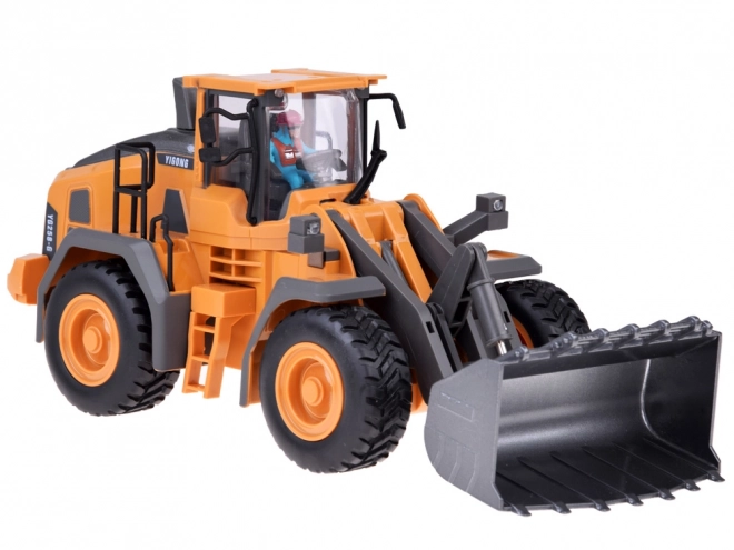 RC bouwbulldozer met beweegbare arm en lichten