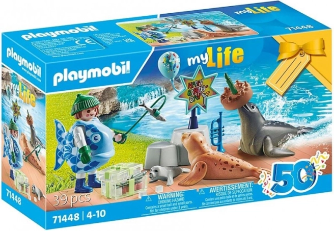 PLAYMOBIL cadeau set: dieren voeren