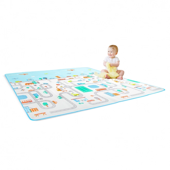 Speelthermomat voor kinderen 180x200 cm - stad
