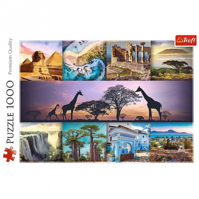 Trefl Puzzel 1000 stukjes - Collage Afrika