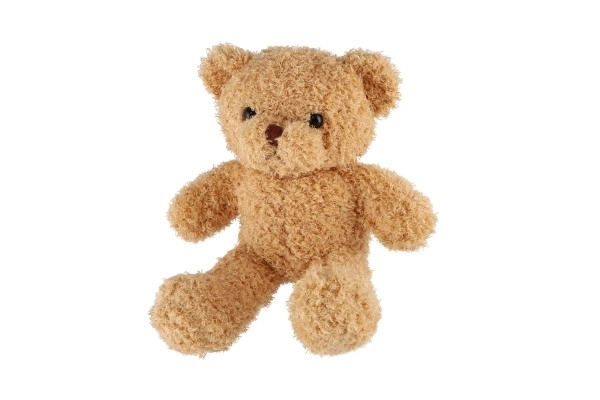 Stoffen beige krullende teddybeer 30 cm