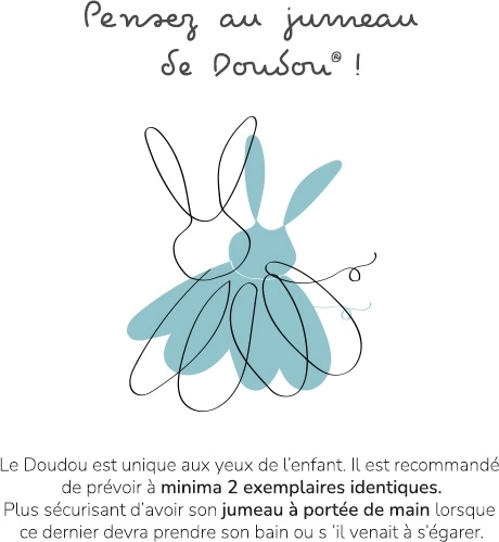 Doudou knuffeldoekje muis roze 3-in-1