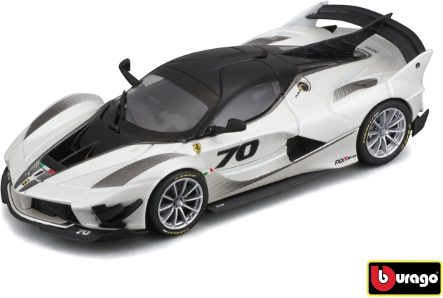 metalen automodel bburago ferrari fxx-k evo 2017 1:43 wit/zwart