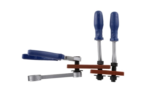 Set van plastic gereedschap voor kinderen