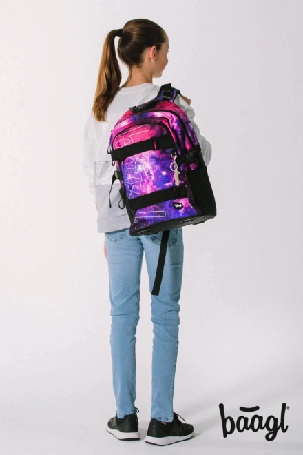 BAAGL Schoolrugzak Skate Galaxy