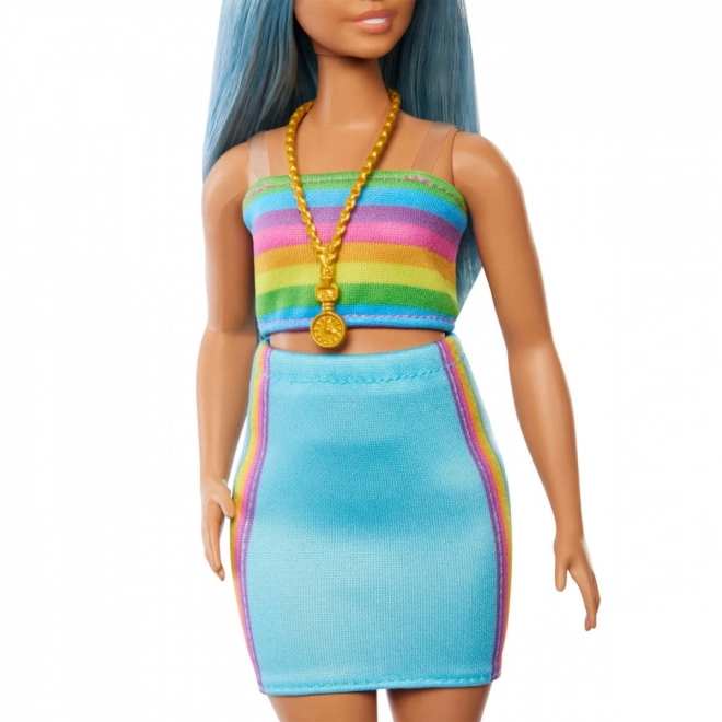Barbie Fashionistas lang blauw haar