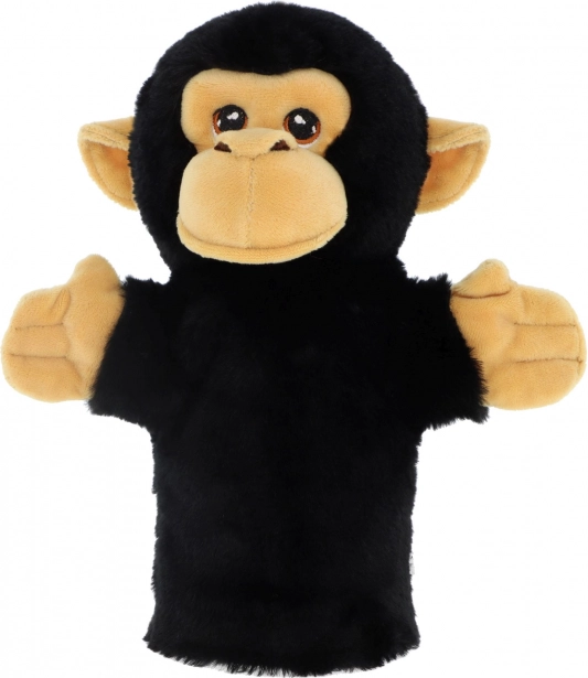 Keeleco Pluchen Aap Handpop 27 cm - Eco Speelgoed