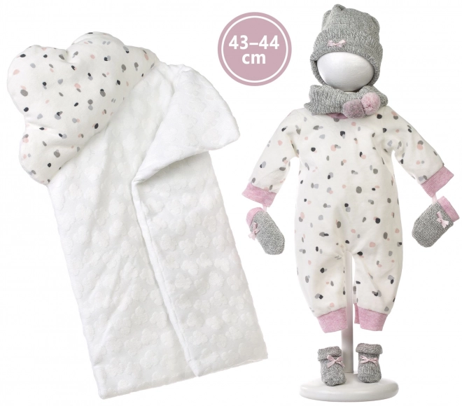Realistische pop baby met geluiden en zacht lichaam 44 cm