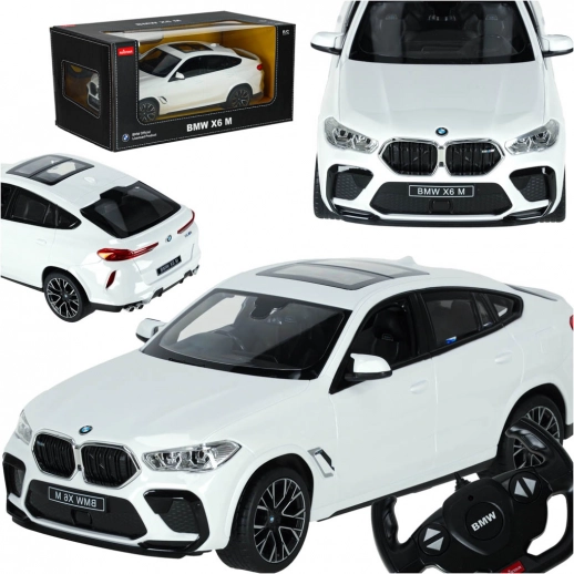 Op afstand bestuurbare auto BMW X6 M 1:14 wit
