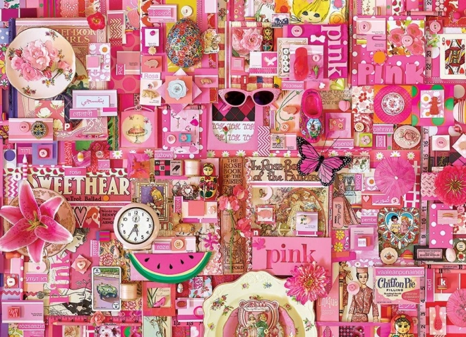 Cobble Hill Roze Thema Puzzel 1000 Stukken
