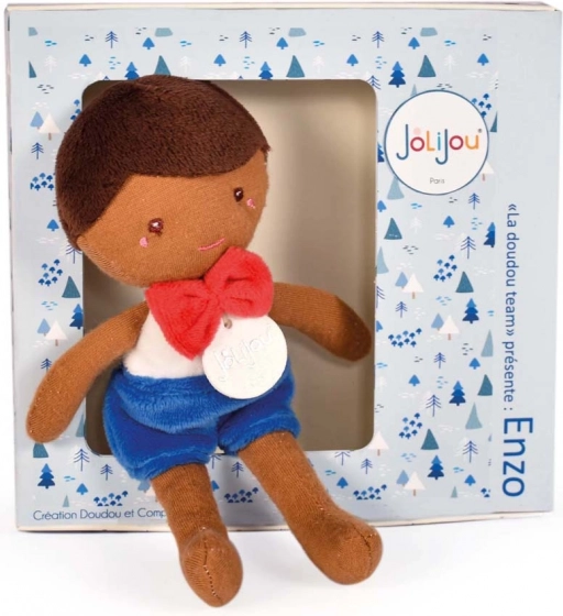 Panenka Doudou Jolijou Enzo 16 cm blauw