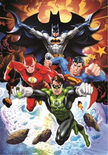 Puzzle CLEMENTONI DC COMICS: Aan de strijd! 104 stukjes