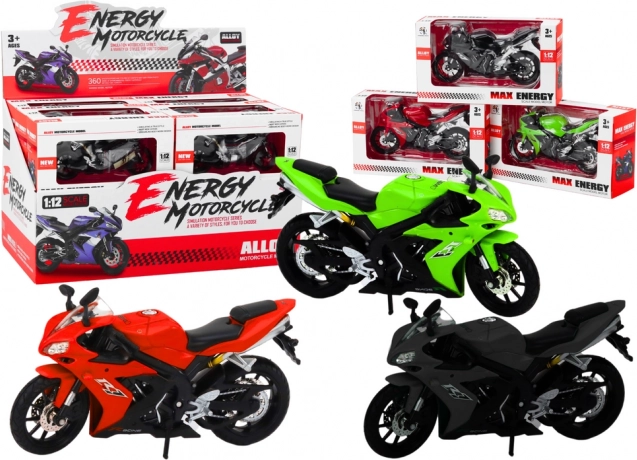 Sportmotor 1:12 – metalen model met stuurfunctie