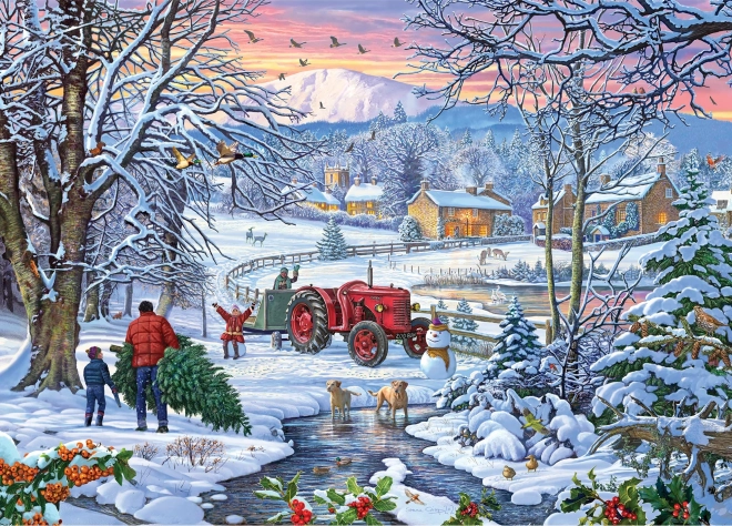 GIBSONS Puzzel We dragen een kerstboompje 1000 stukjes