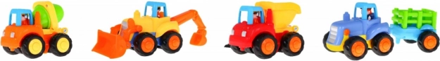 Set bouwvoertuigen met aandrijving