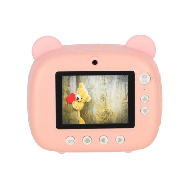 Kinderfototoestel beertjesvorm roze