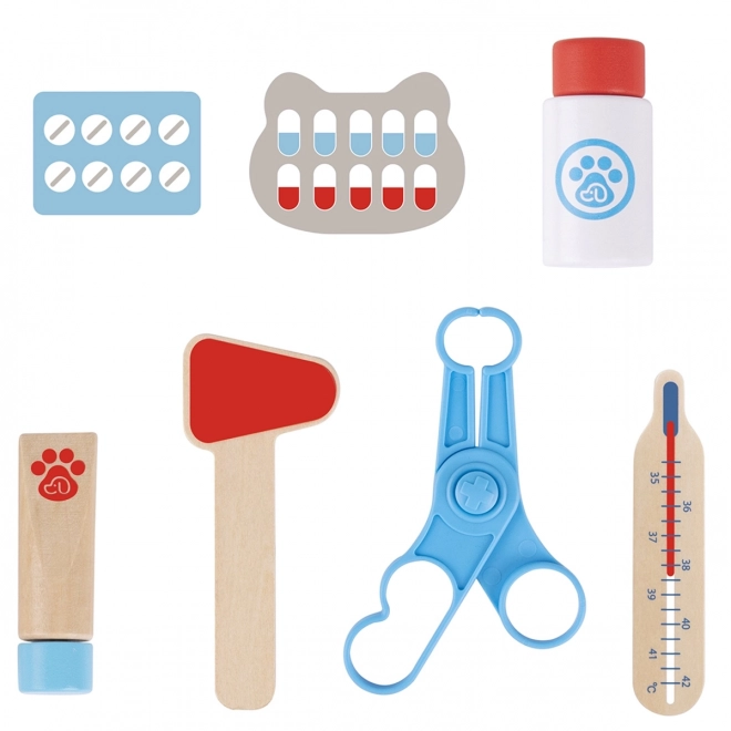 Tooky Toy veterinair set met tas 17 delen
