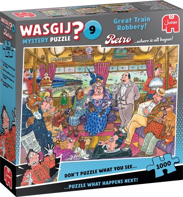 Jumbo Puzzle Wasgij Mystery 9: Grote treinroof 1000 stukjes