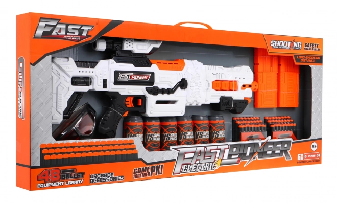 Groot geweer voor kinderen 8+ Accessoires + 48 zachte kogels Speelgoedpistool Snelle pionier