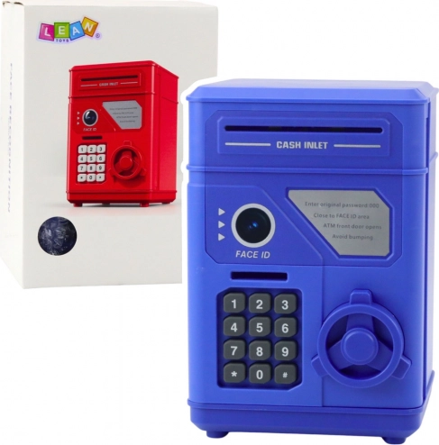 Elektronische kluis-spaarpot voor kinderen, blauw