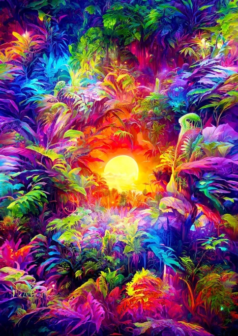 Puzzel Regenboog Jungle 1000 Stukken
