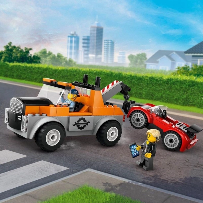 LEGO City 60435 Sleepwagen en reparatie van sportauto