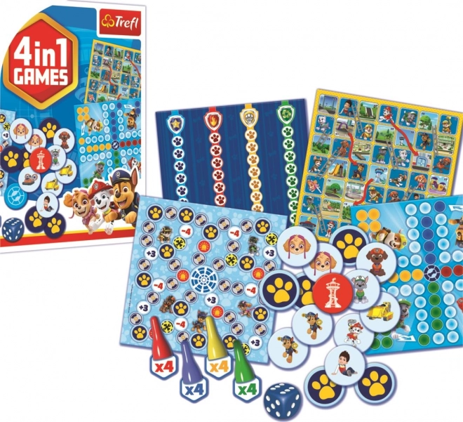 TREFL Spel Paw Patrol 4-in-1