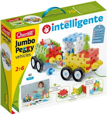 Quercetti Jumbo Peggy Vehicles Bouwset voor de allerkleinsten
