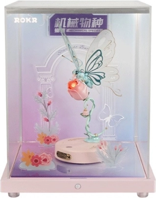 Display met Roze Vlinder - RoboTime