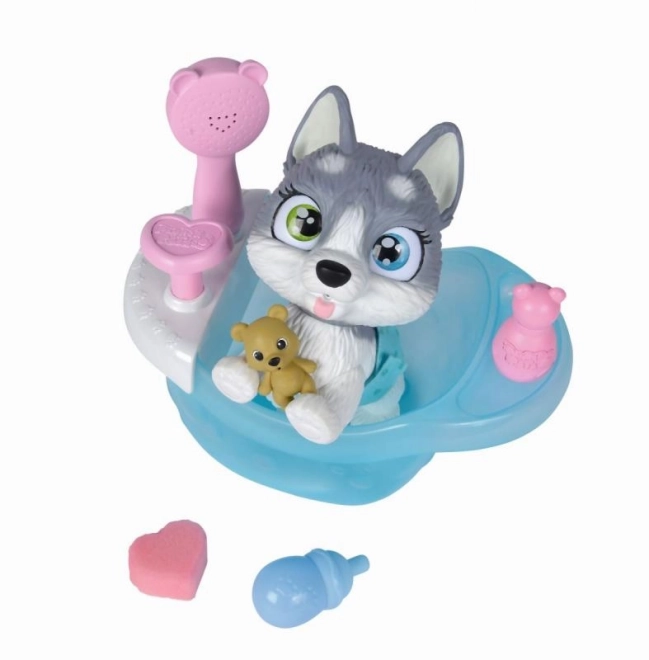 Husky Hondje Pamper Petz in bad