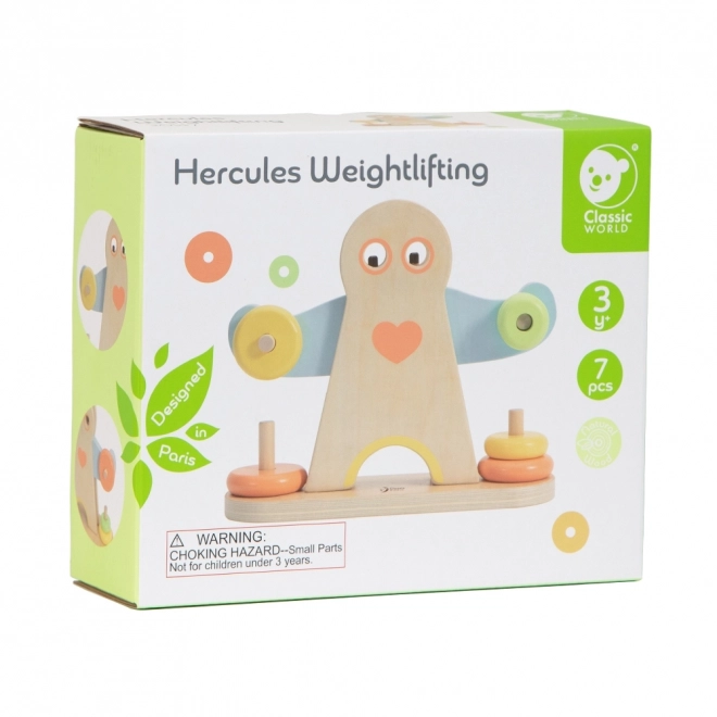 Houten puzzel - Herkules gewichten