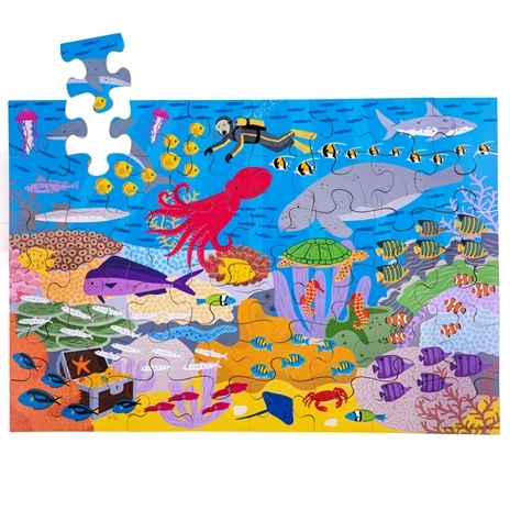 Bigjigs Toys Vloerpuzzel Onderwaterwereld 48 stukken