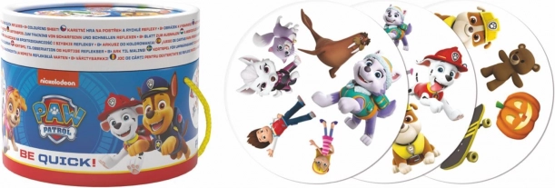 Reactiespel met kaarten PAW PATROL in kartonnen koker