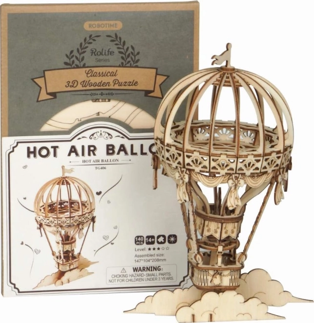 Heteluchtballon - 3D houten bouwpakket