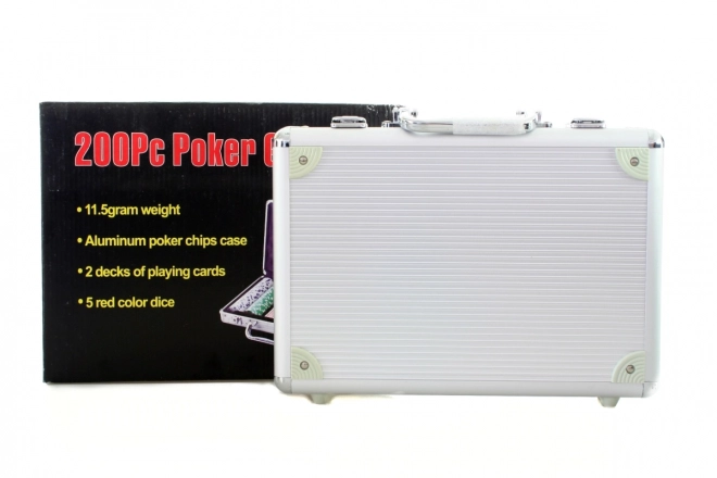 pokerset in aluminium koffer 200 delen