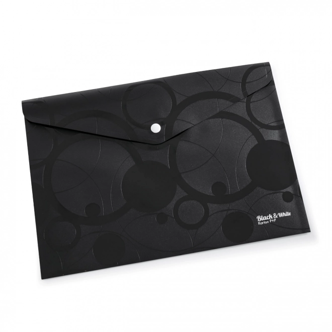 Clutch voor documenten A4 zwart-wit