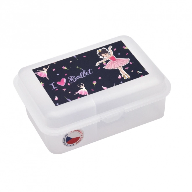 Lunchbox met vakje Ballerina