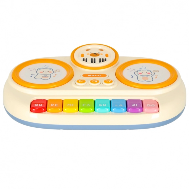 Interactieve kinderkeyboard educatief beige