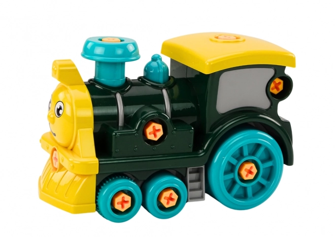 Doe-het-zelf schroeflocomotief groen