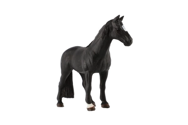 Paard huishoudelijke raaf plastic 13cm in zakje