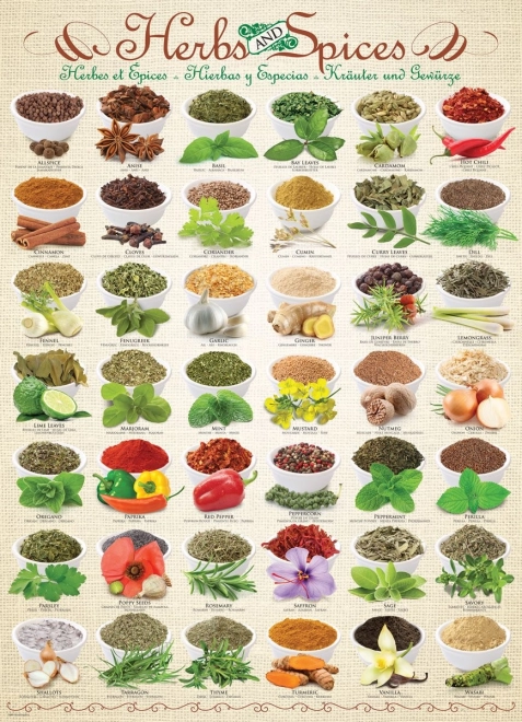 EUROGRAPHICS puzzel kruiden en specerijen 1000 stukjes