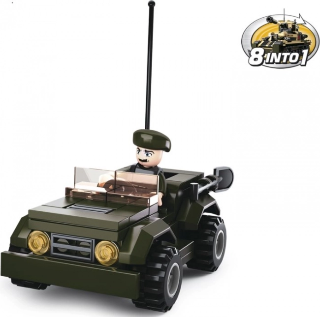 Sluban jeep – militaire bouwset