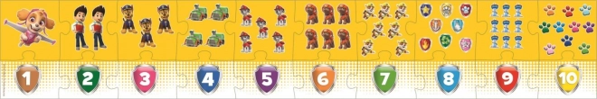 Educatieve puzzel Nummers Paw Patrol 20 stukken