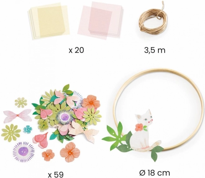 Bloemkrans Dalia om te maken - DIY van Djeco