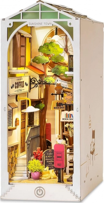 Boekensteun Zonnestad met LED-verlichting 3D model
