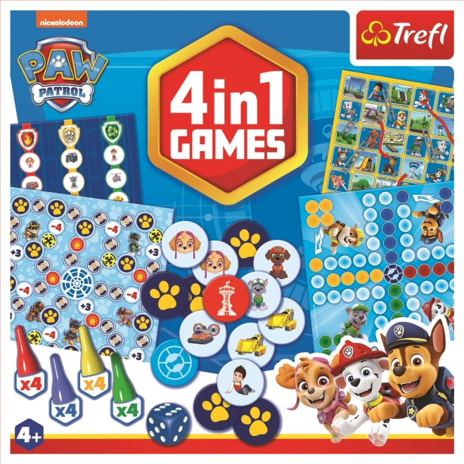 TREFL Spel Paw Patrol 4-in-1