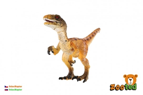 Velociraptor zooted plast 16cm in zak