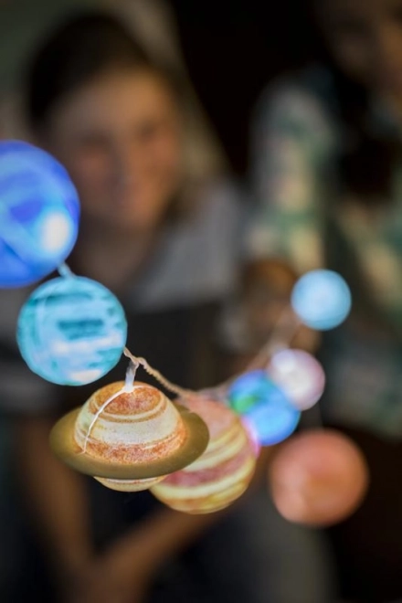 Verlicht mini-planetarium