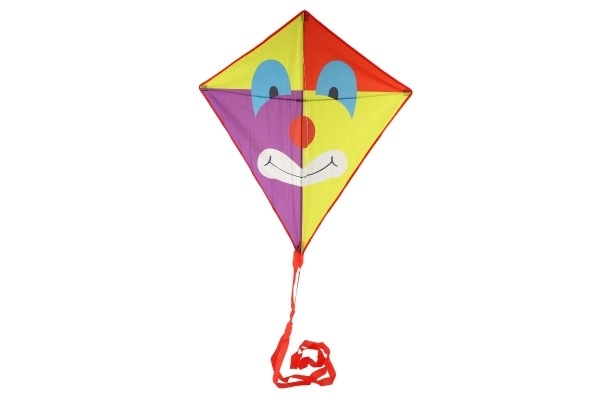 Vliegende clownvlieger nylon 78x88cm in stoffen zak 11x90x2cm